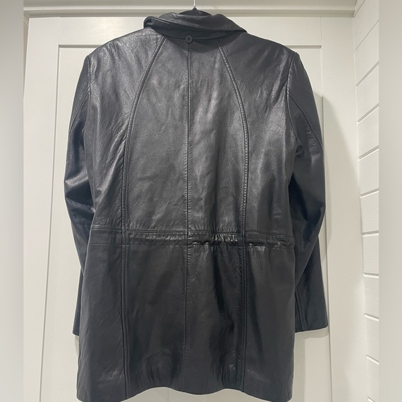 London Fog Leather Jacket Size M - Picture 2 of 5